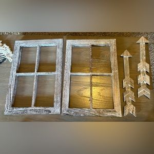 Farmhouse Frame & Arrow Wall Decor